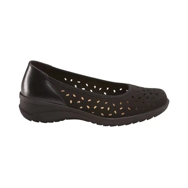 Solidus Μπαλαρίνες Γυναικείο δέρμα Nubuck Μαύρο SOL/42052 SCHWARZ - 36
