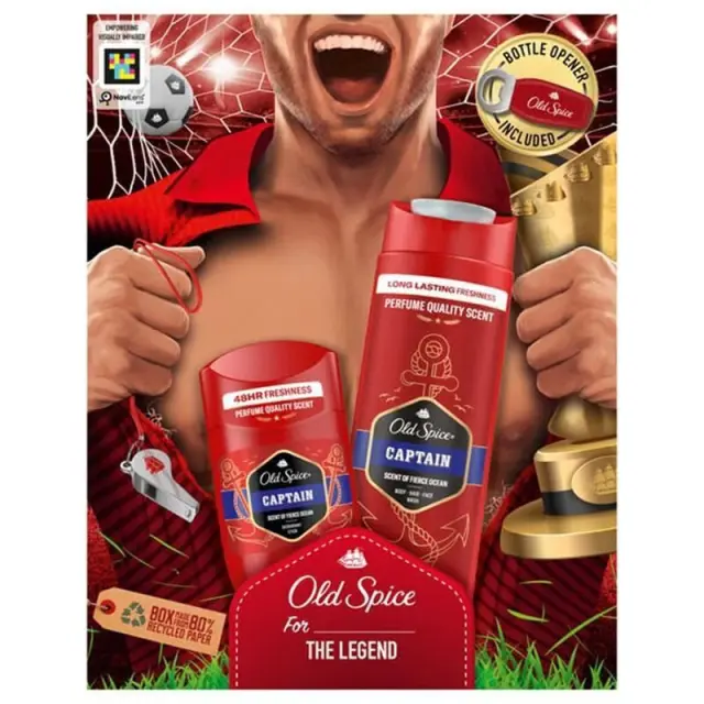 Old Spice Captain Deo Spray 150ml & Shower Gel 250ml & Δώρο Ανοιχτήρι Μπουκαλιών