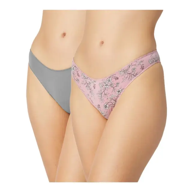 Minerva Γυναικείο Slip Rio Modal Fimelle - Διπλό Πακέτο, Χρώμα Gray-Pink Floral