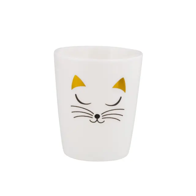 Pylones Φλυτζανάκι Espresso / Coffee Cup (80ml): Tazzina (9 σχέδια) White cat