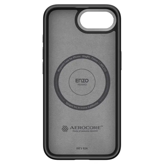 SPIGEN ENZO ARAMID MAG MAGSAFE IPHONE 16E / 17E MATTE BLACK 3