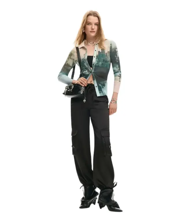 Desigual - Γυναικείο Πουκάμισο Roterdam 26SWTK23-2052 Πράσινο - S 2