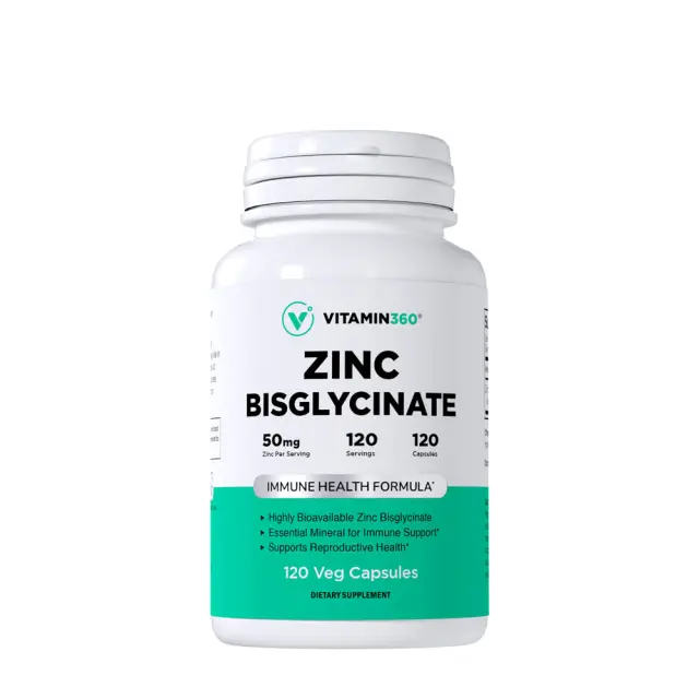 Vitamin360 Zinc Bisglycinate 50 mg