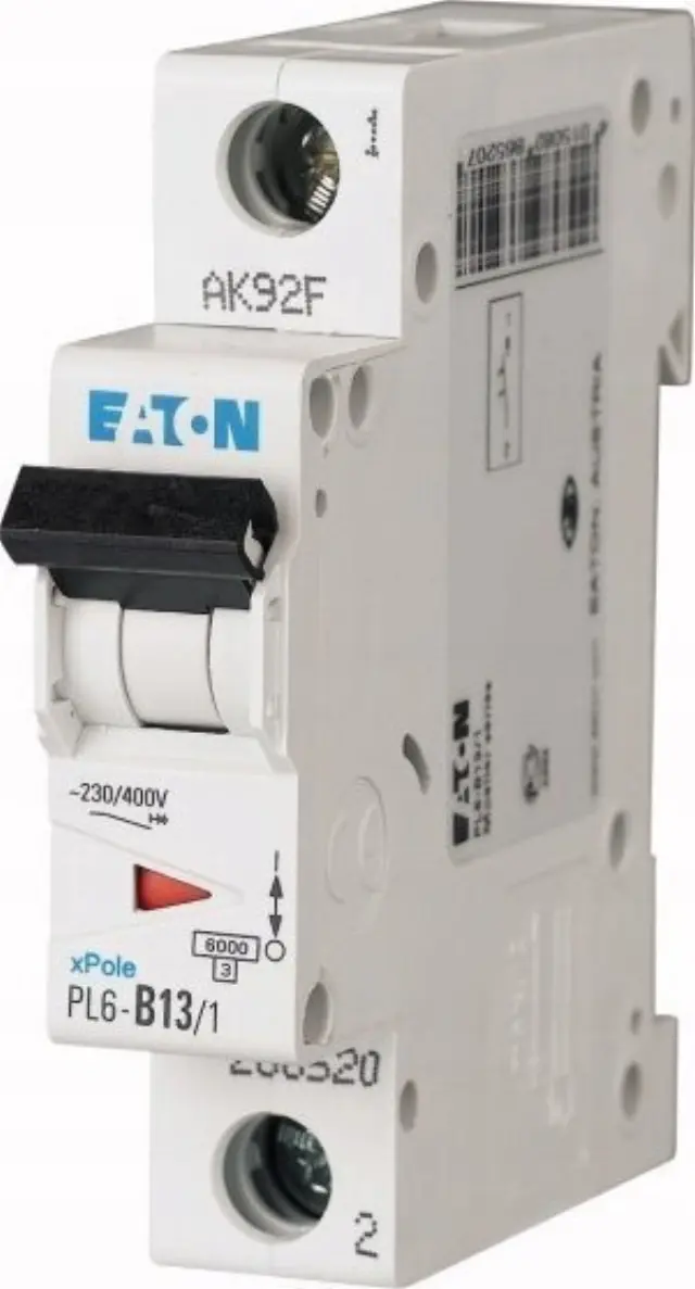 PL6-C13/1 Miniature circuit breaker (MCB), 13 A, 1p, characteristic: C