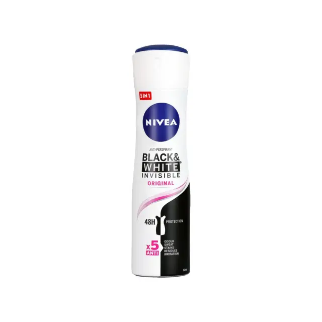 Skin Active Protection Black & White Invisible Original Spray - Γυναικείο Αποσμητικό 150ml
