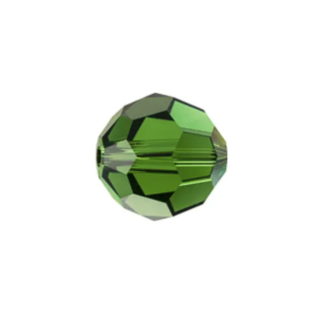 Swarovski 5000 Faceted Round Dark Moss 8mm - 6τεμ