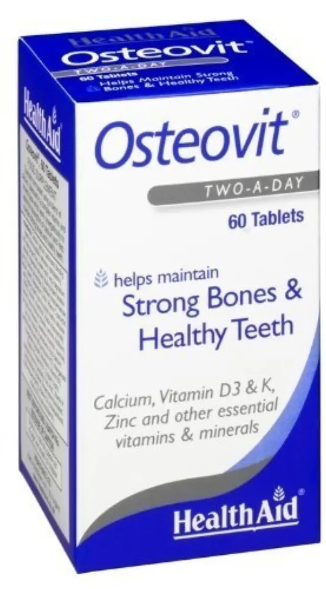 HEALTH AID Osteovit Συμπλήρωμα Διατροφής Συνδυασμός Βιταμινών & Μετάλλων για την Οστεοπόρωση, 60tabs