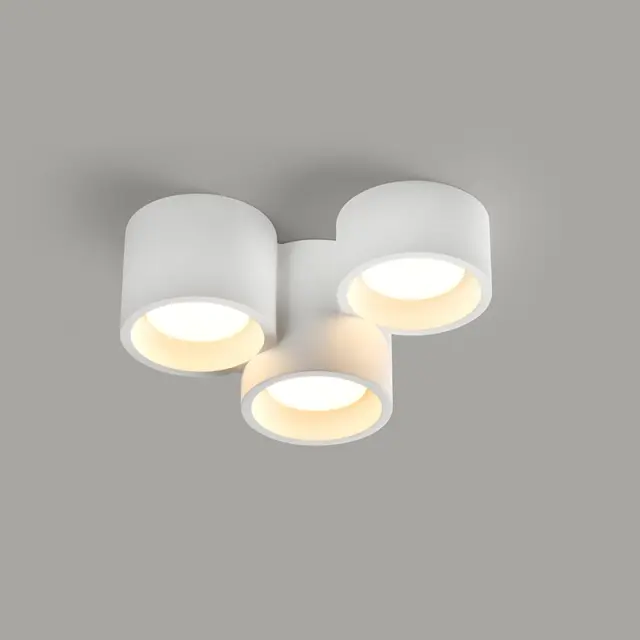 AcaLights ΓΥΨΙΝΟ 3 ΣΤΡΟΓΓΥΛA Φ/Σ ΟΡΟΦΗΣ ΦΥΣΙΚΟ 260*170*150 GENI 3*GX53 2