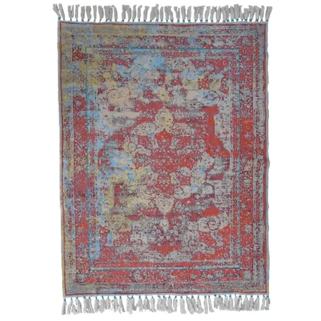Χαλί Πορτοκαλί Βαμβακερό 120x180cm