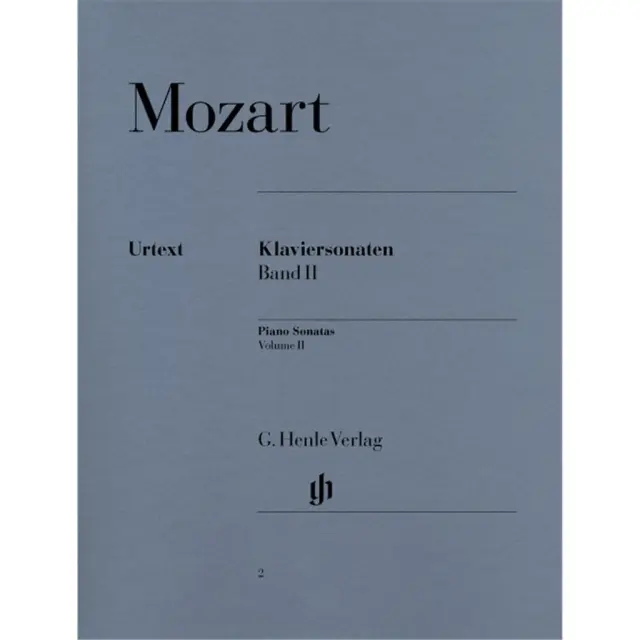 H. VERLAG-URTEXT Wolfgang Amadeus Mozart - Piano Sonatas Vol II