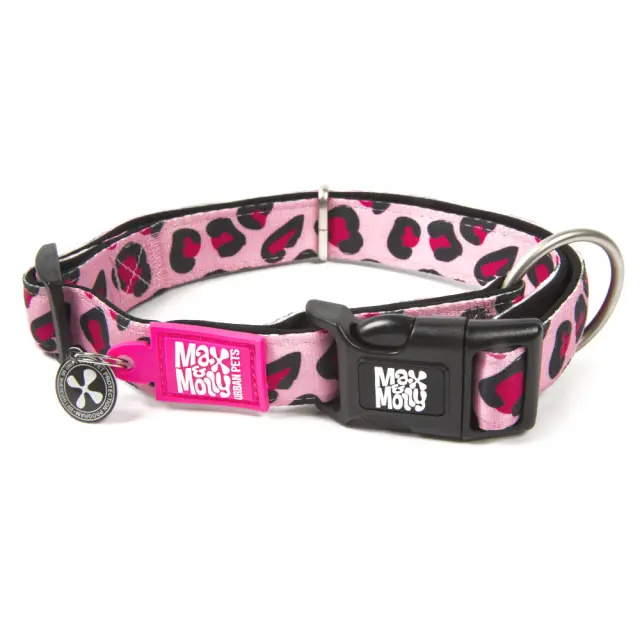 Max & Molly Περιλαίμιο Smart ID Collar Leopard Pink Ροζ Leopard Pink - M