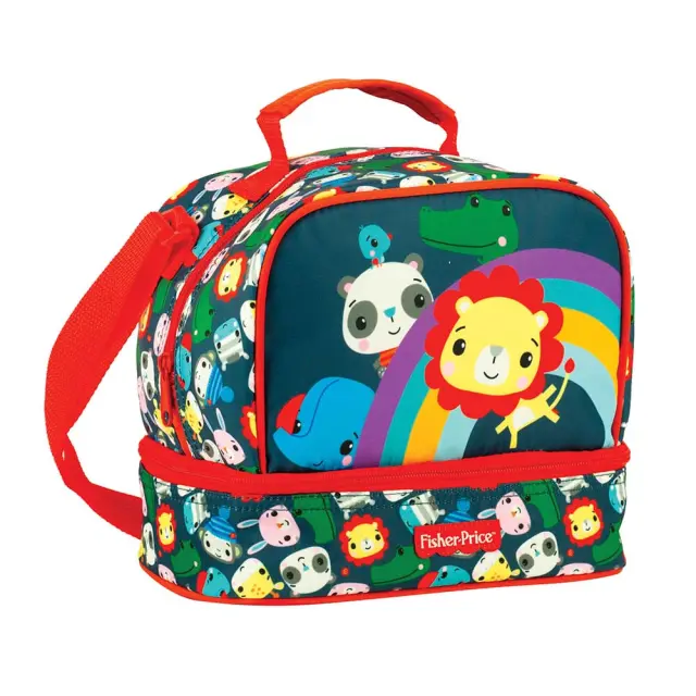 Gim Καλαθάκι Φαγητού Happy Lion Fisher Price (349-15220) Νηπιαγωγείο Πολύχρωμο