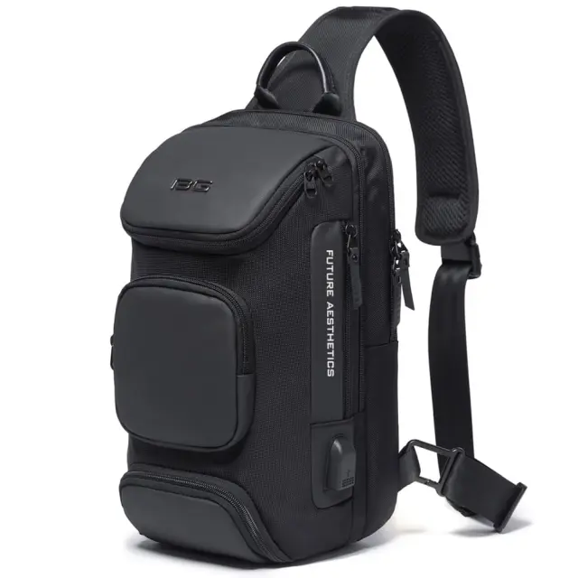 Crossbody αντρικό Bange 7086 μαύρο