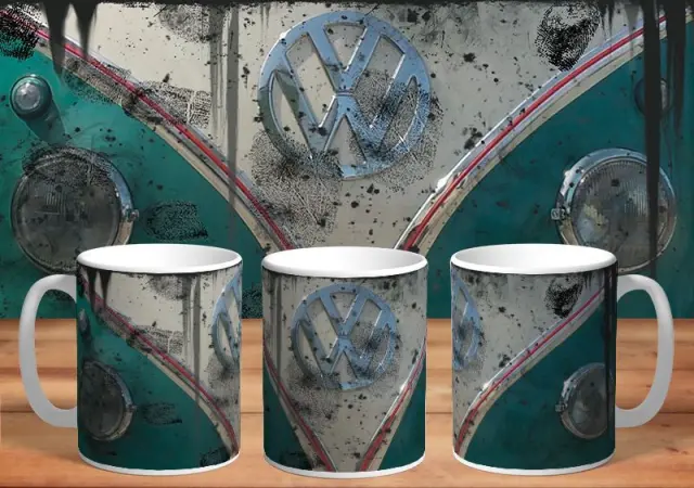 κούπα VW 01 κεραμική 330ml με συσκευασία δώρου " με δυνατότητα προσθήκης ονόματος η ευχές
