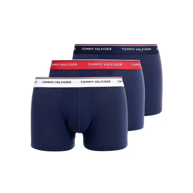 Tommy Hilfiger Ανδρικό Boxer Premium Essential - Τριπλό Πακέτο, Χρώμα Multi/Peacoat - S