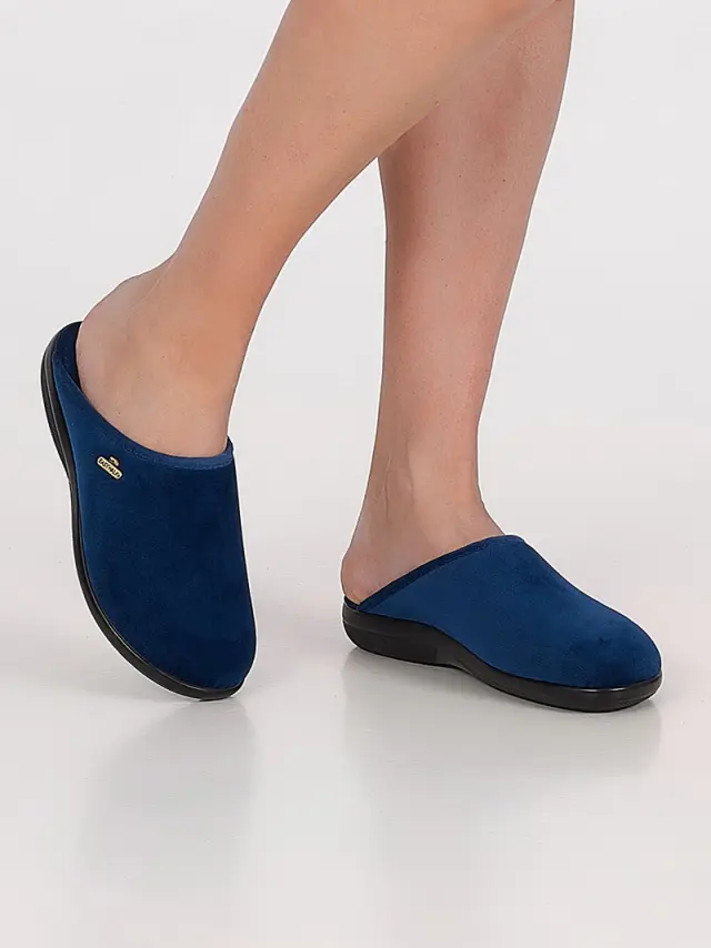Easy Walk Παντόφλες Γυναικείο ύφασμα Μπλέ IGF/1791T BLU - 37 2