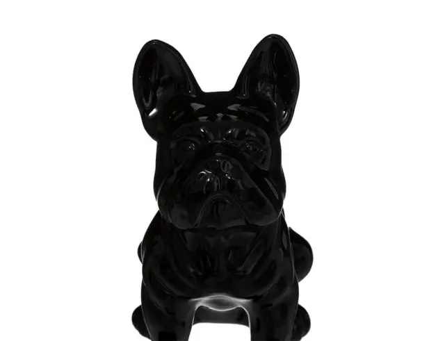 Διακοσμητική Φιγούρα Σκυλάκι Bulldog Αtmosphera με διαστάσεις 22.5x18x12cm - Black 168329A 3