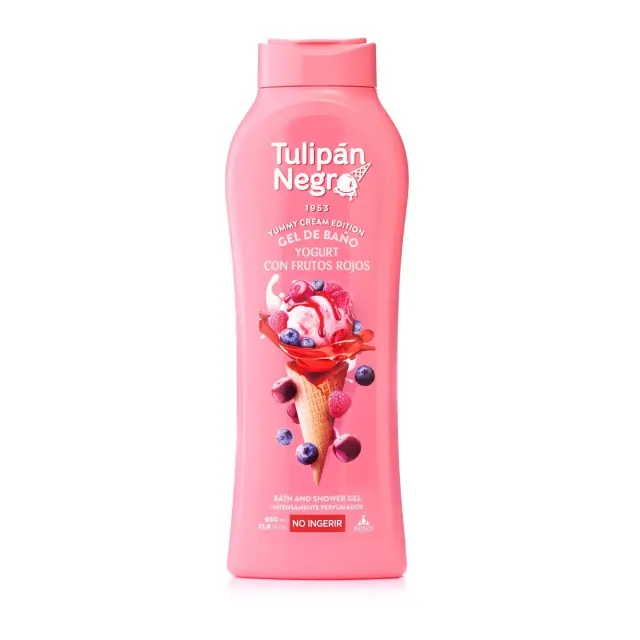 Tulipán Negro Yogurt & Red Fruits Γιαούρτι και Κόκκινα Φρούτα Αφρόλουτρο Σώματος, 650ml