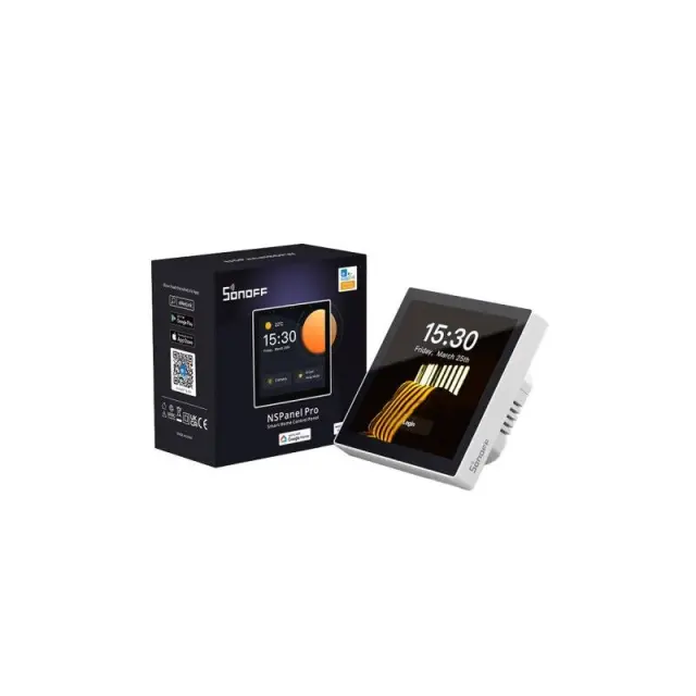 Smart Διακόπτης Τοίχου WiFi Zigbee 3.0 με Οθόνη Αφής 86mm Άσπρο