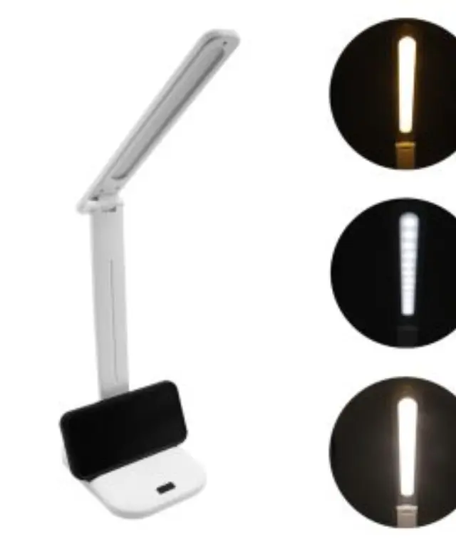Φωτιστικό Γραφείου LED Dimmable με Περιστρεφόμενο Βραχίονα 180° και 3 Λειτουργίες και Βάση Κινητού 8001