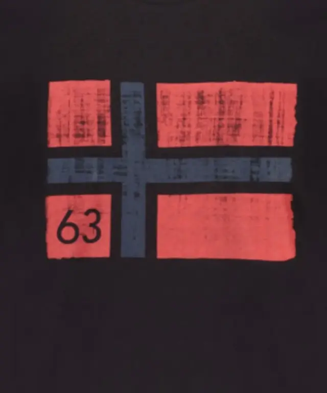 Norway Nautical School - Ανδρικό T-shirt Κοντομάνικο 846019-BLACK Μαύρο 3
