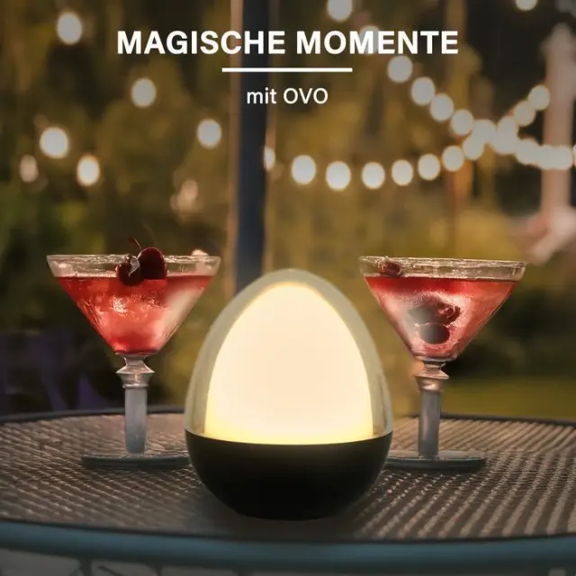 MegaLight 187424 - Επιτραπέζιο Φωτιστικό OVO ΜΟΝΟ LED με Μπαταρία 2.5W RGBW με Δυνατότητα Ρύθμισης Έντασης για Εσωτερικούς και Εξωτερικούς Χώρους 2
