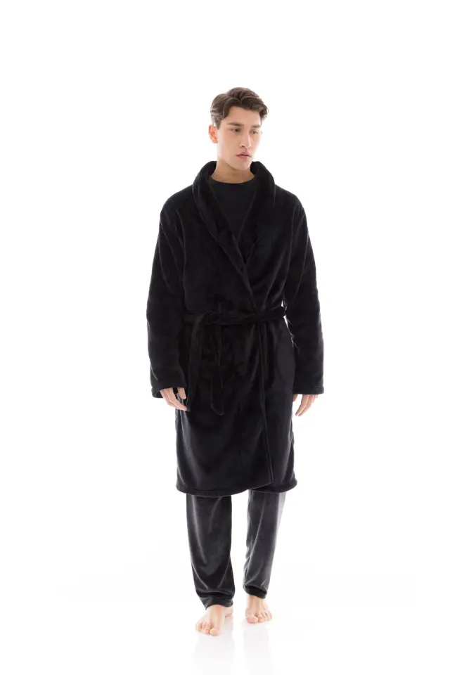 WN-M102_1 - Black - ROBE SOFT LONG - XXL