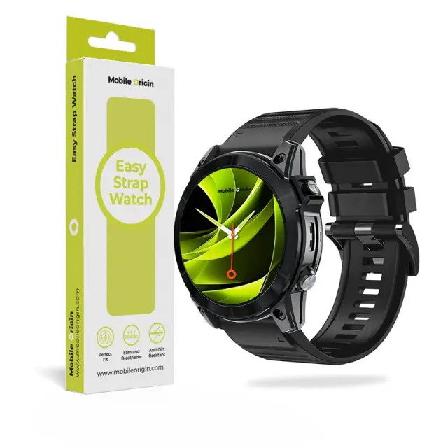 Mobile Origin Easy Strap Silicone Garmin Watch 26mm Black