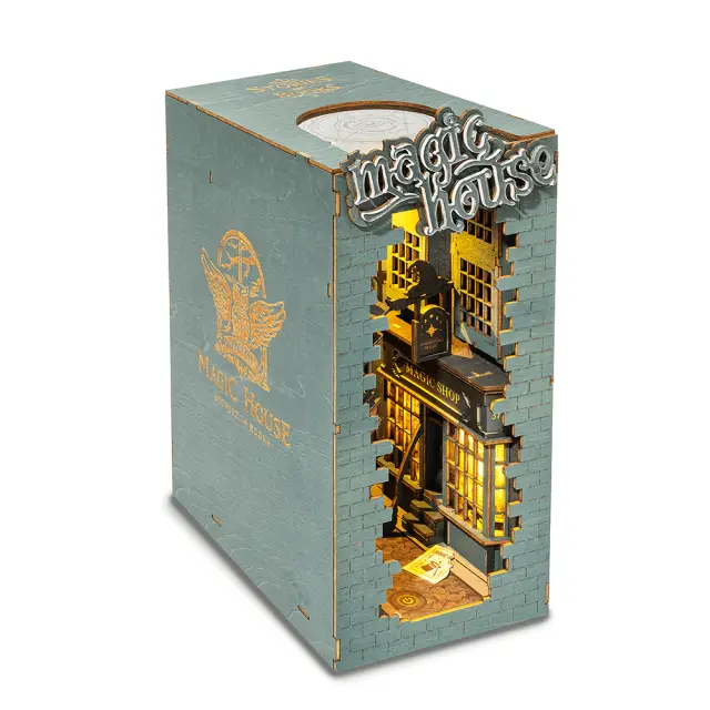 Rolife DIY Booknook & Wonderland / Κατασκευή 3D Βιβλιοστάτη με Φωτισμό: Magic House