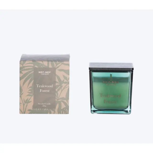 ΑΡΩΜΑΤΙΚΟ ΚΕΡΙ TEAKWOOD FOREST 25 200gr NEF-NEF HOMEWARE, - GREEN (038569)