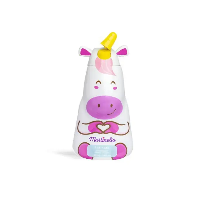 Martinelia Little Unicorn 2in1 Gel Αφρόλουτρο & Σαμπουάν Φράουλα, 414ml