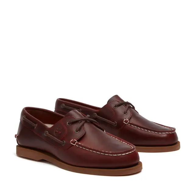 Γυναικεία Δερμάτινα Μοκασίνια Timberland Classic Boat TB0A2Q9XEIW Burgundy Gull Grain Καφέ - 37 2