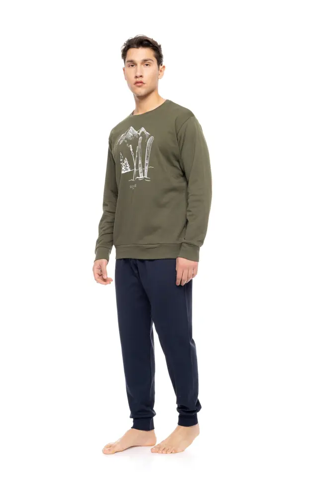 WN-M122 - Forest - PIJAMA T-SHIRT SKI NOS 2
