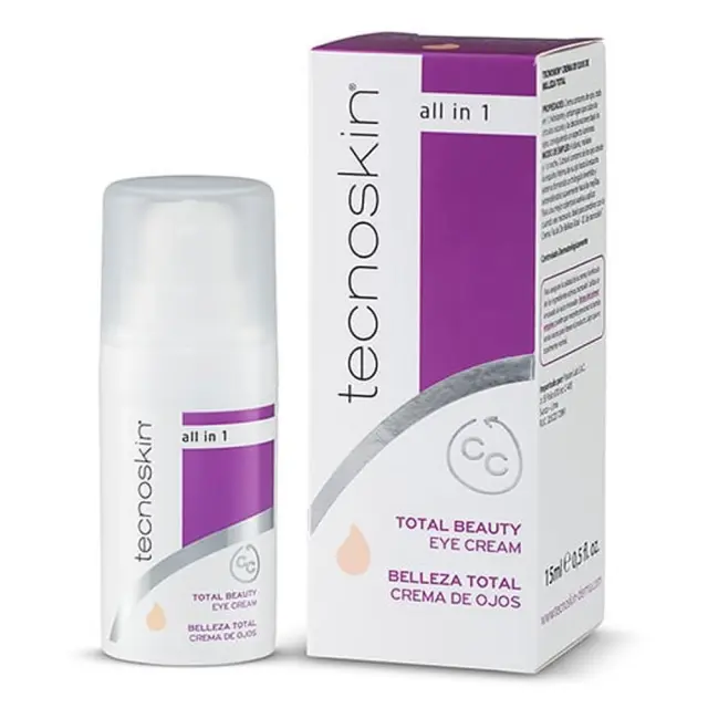 TECNOSKIN All in One Total Beauty Eye Cream CC Αντιρυτιδική Kρέμα Ματιών με Χρώμα, 15ml