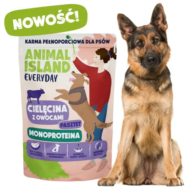 ANIMAL ISLAND Everyday Monoprotein Veal - wet dog food - 300g