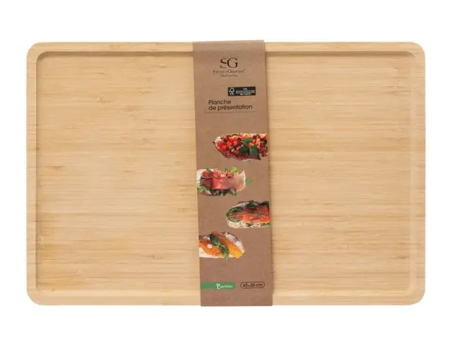 Δίσκος Σερβιρίσματος Secret De Gourmet από Ξύλο Bamboo, με διαστάσεις 45x30x1.6cm 151363 2