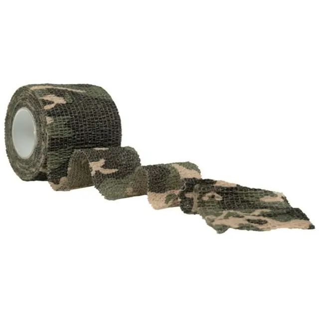 Mil-Tec Woodland Adhesive Tape 50MM (4.5M)-Ελαστική Ταινία Πλάτους 5εκ. Μήκους 4.5μ. - 51-Woodland Camo