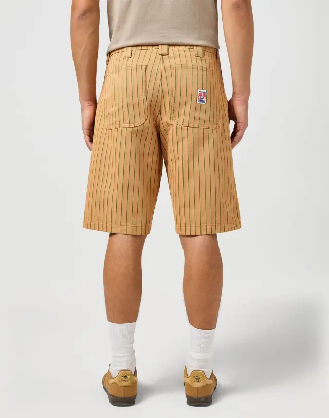Wrangler X Casey Jones Ανδρικό MECHANIC Ριγέ Shorts 112362499 – Orange - 30 2