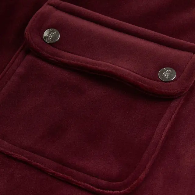 Βελούδινο Παντελόνι Φόρμας Juicy Couture Del Ray Classic SSJCAP180-485 Μπορντό - M 3