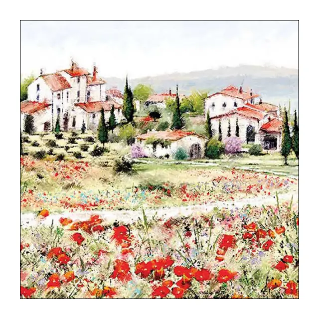 Χαρτοπετσέτα για decoupage, 1τεμ, Τοσκάνη
