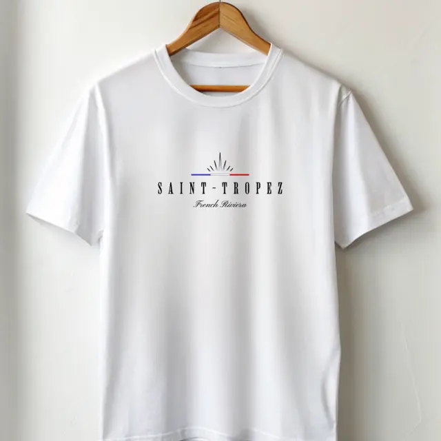 T-shirt Noshame® Λευκό με τύπωμα Saint Tropez - 122573 - XXL 2