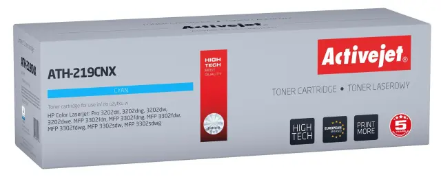 Activejet ATH-219CNX Toner for HP printer, replacement HP 219X W2191X Supreme 2500 pages blue, with chip