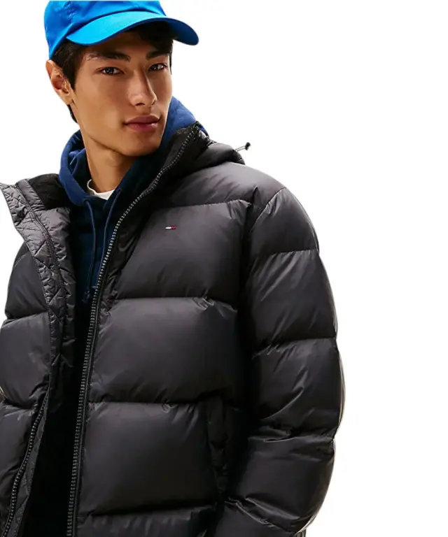 Tommy Hilfiger - Ανδρικό Αδιάβροχο Μπουφάν Th Essential Down Regular Fit DM0DM19786-BDS Μαύρο - 2XL 3