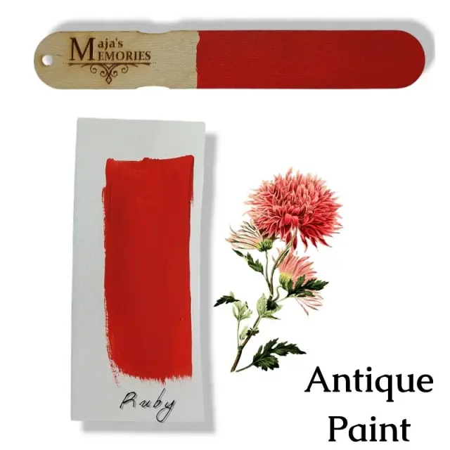Χρώμα-εφέ πατίνας Antique Paint Maja's Memories, 150ml, Ruby