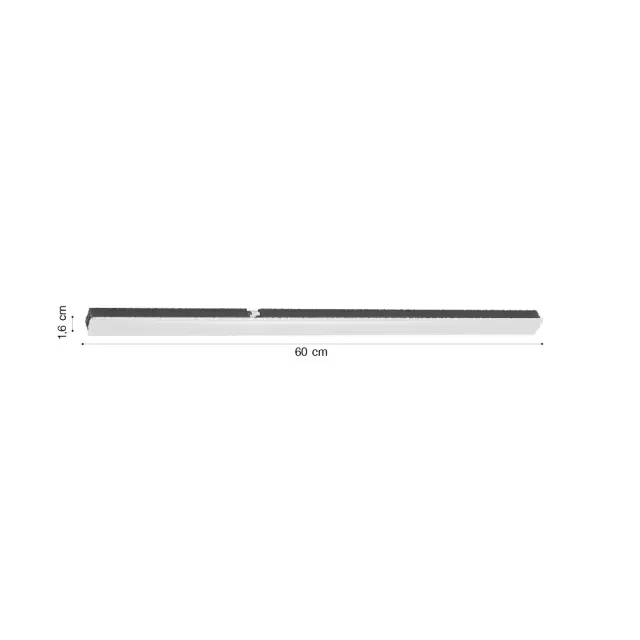 Inlight Γραμμικό φωτιστικό LED 12W 3000K για μαγνητική Mini ράγα σε μαύρη απόχρωση D:60cmx1,6cm (TMM0051-Black) 2