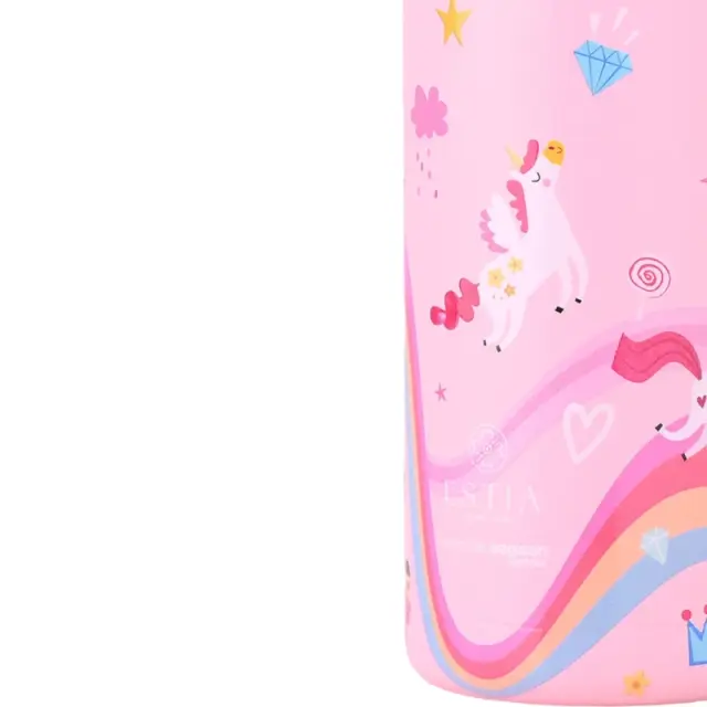 Estia Wonder Bottle Save the Aegean Παιδικό Παγούρι Θερμός Ανοξείδωτο Rainbow Dreams 350ml 2