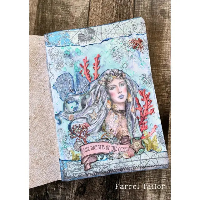 Ριζόχαρτο ντεκουπάζ Stamperia 21x29cm A4, Songs of the Sea, The Mermaid 2