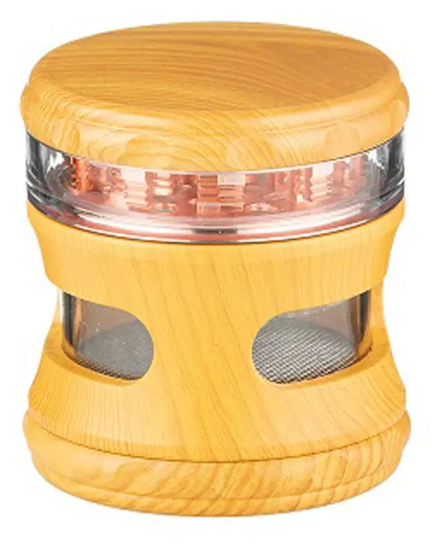 Super Heroes Grinder Τρίφτης 60mm Wooden Metal - 4 Parts 2
