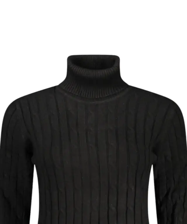Norway Nautical School - Γυναικείο πουλόβερ Ζιβάγκο Dolcevita 853406-BLACK Μαύρο 3