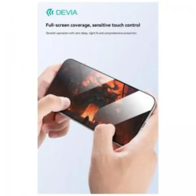 Tempered Glass Crystal Diamond Hardness Devia Apple iPhone 18 Pro/ 17 Pro με Βοηθητικό Εργαλείο Van Μαύρο (1 τεμ.) N69956 2